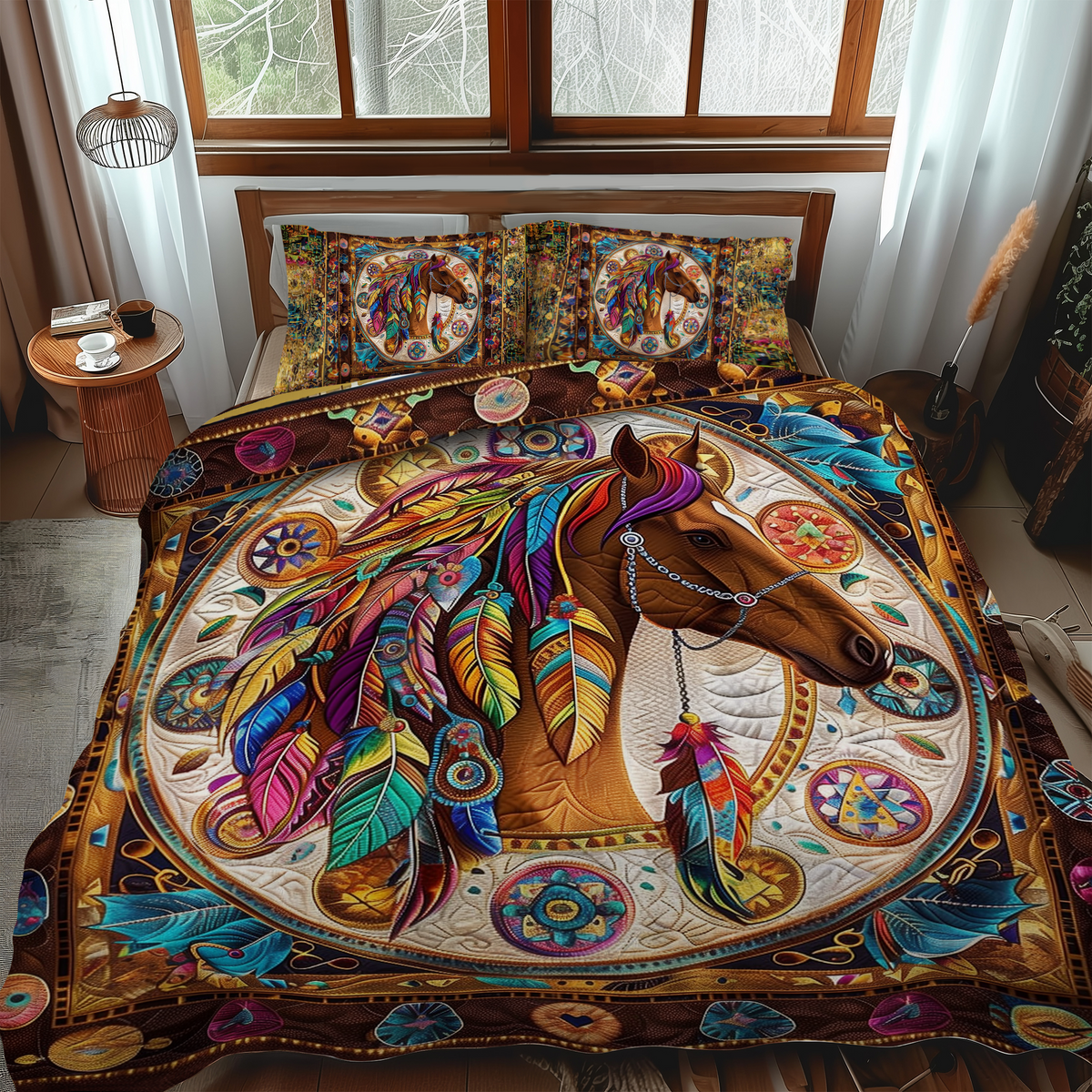 Spirit Steed 3-Piece Quilted Bedding Set
