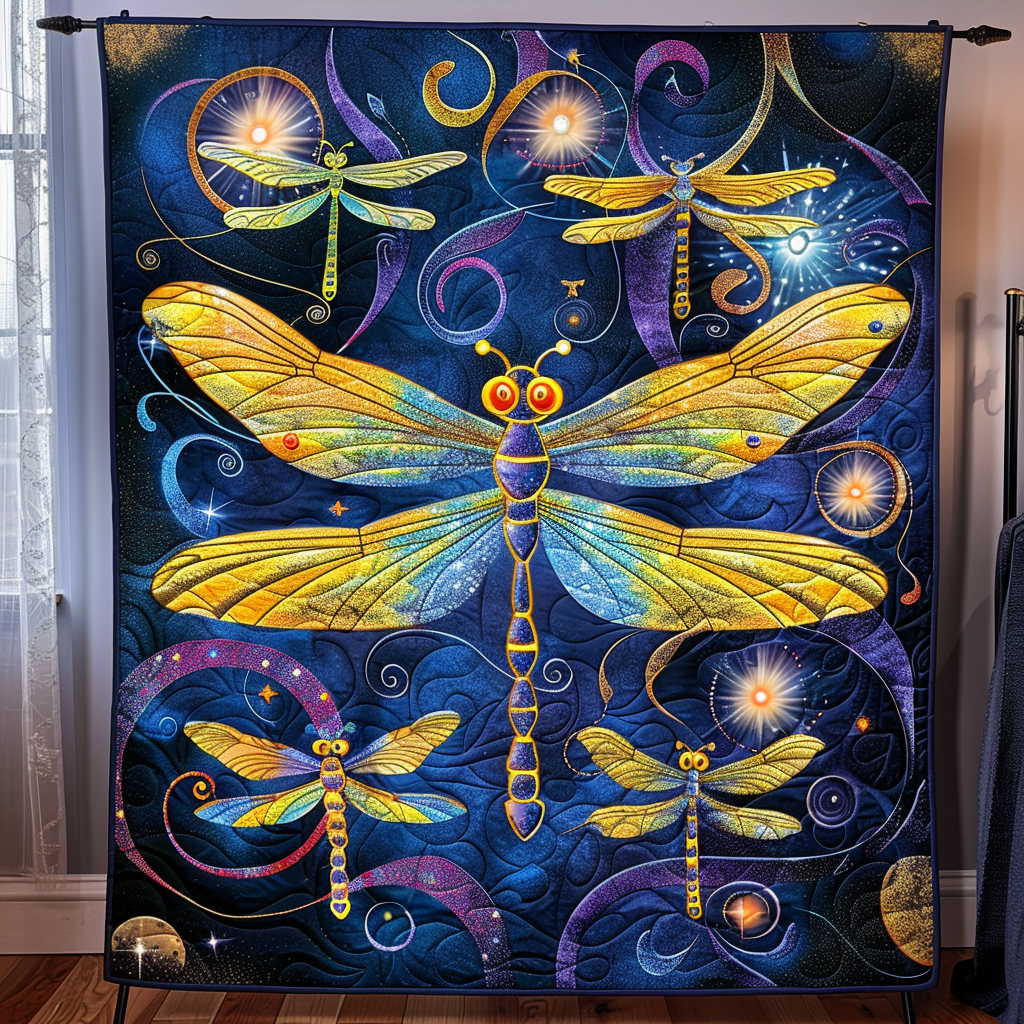 Dewdrop Drift Quilted Blanket