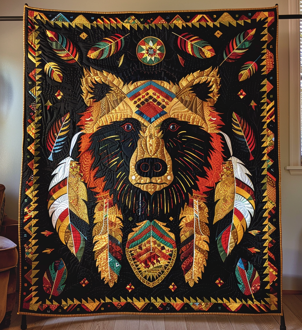 Bear Radiance Quilted Blanket