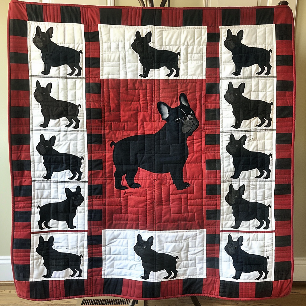 Bulldog Boulevard Quilted Blanket