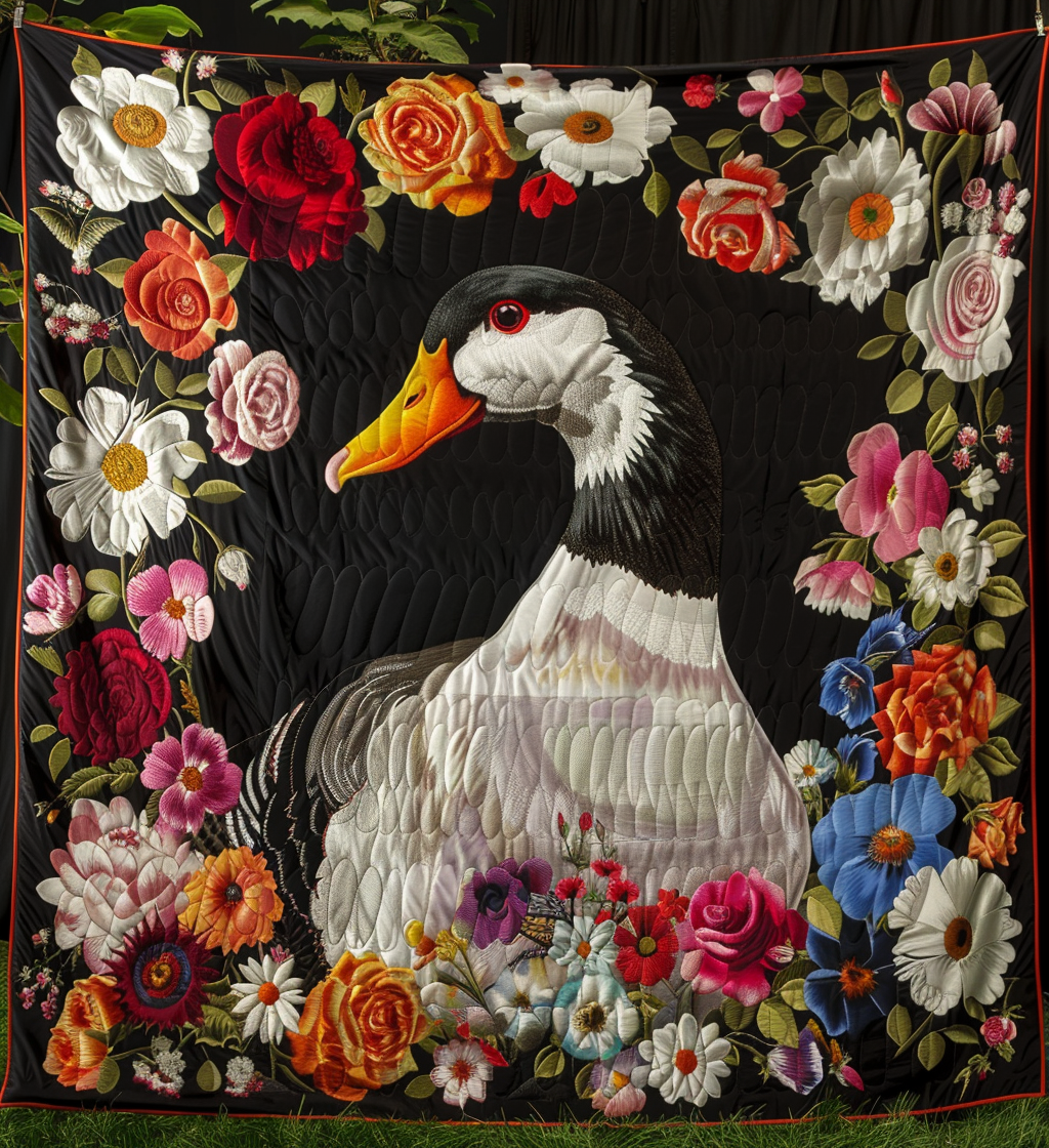 Duck Majesty Quilted Blanket