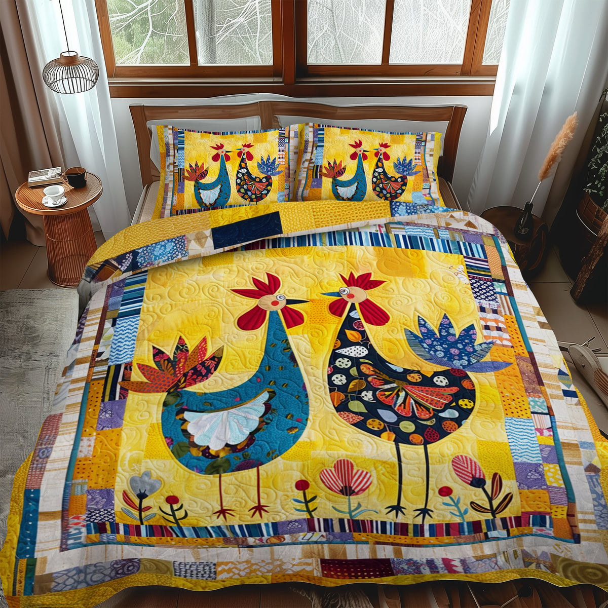 Farmhouse Bestie 3-Piece Quilted Bedding Set