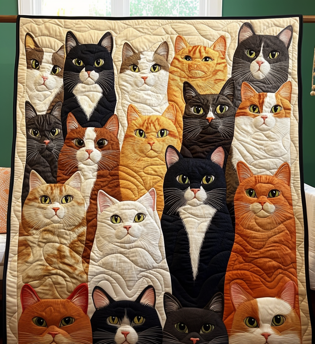 Feline Collection Quilted Blanket