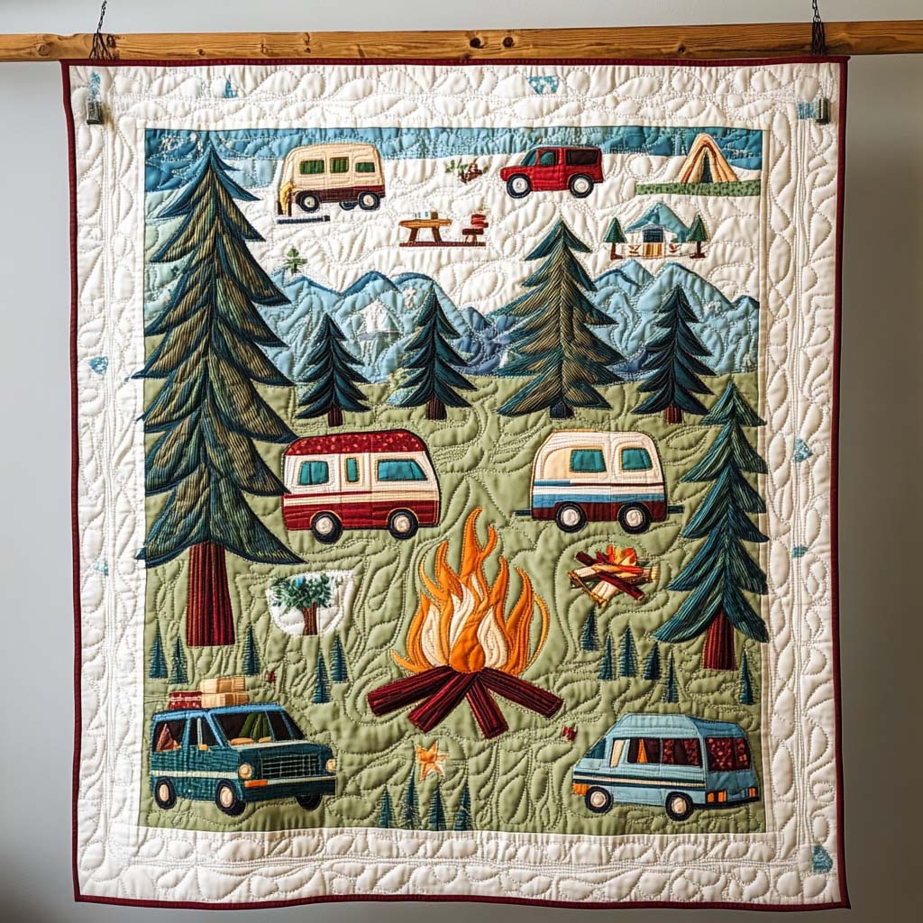 Forest Retreat Quilted Blanket