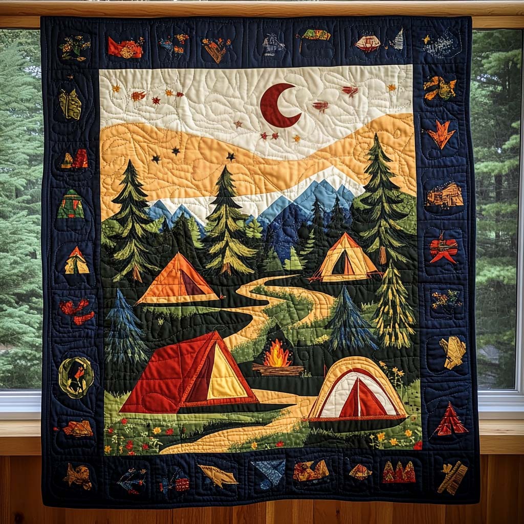 Nightfall Camp Quilted Blanket