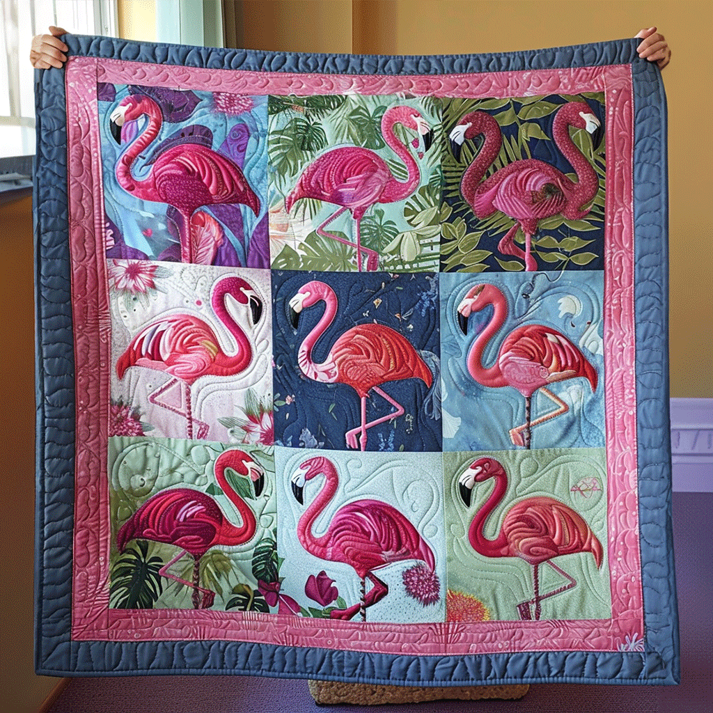 Pink Serenity Quilted Blanket