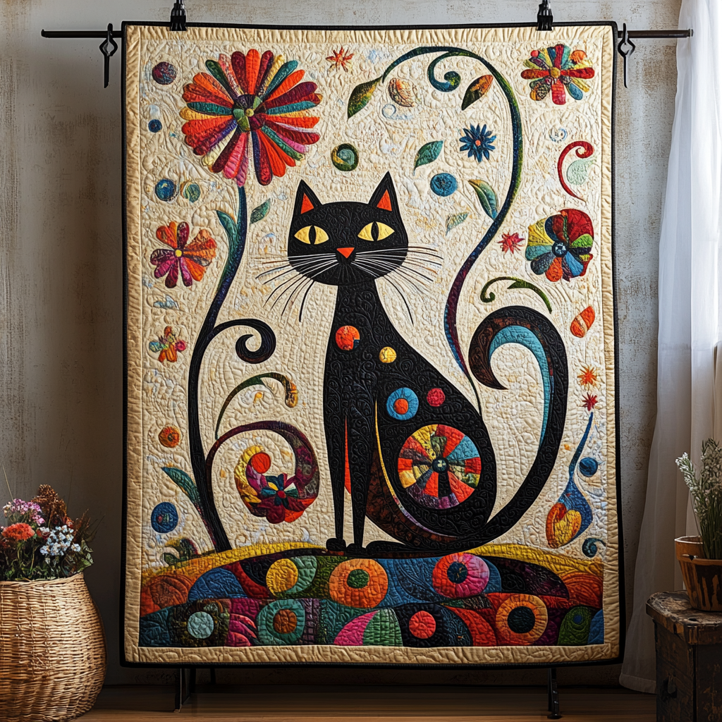 Purr & Pounce Quilted Blanket