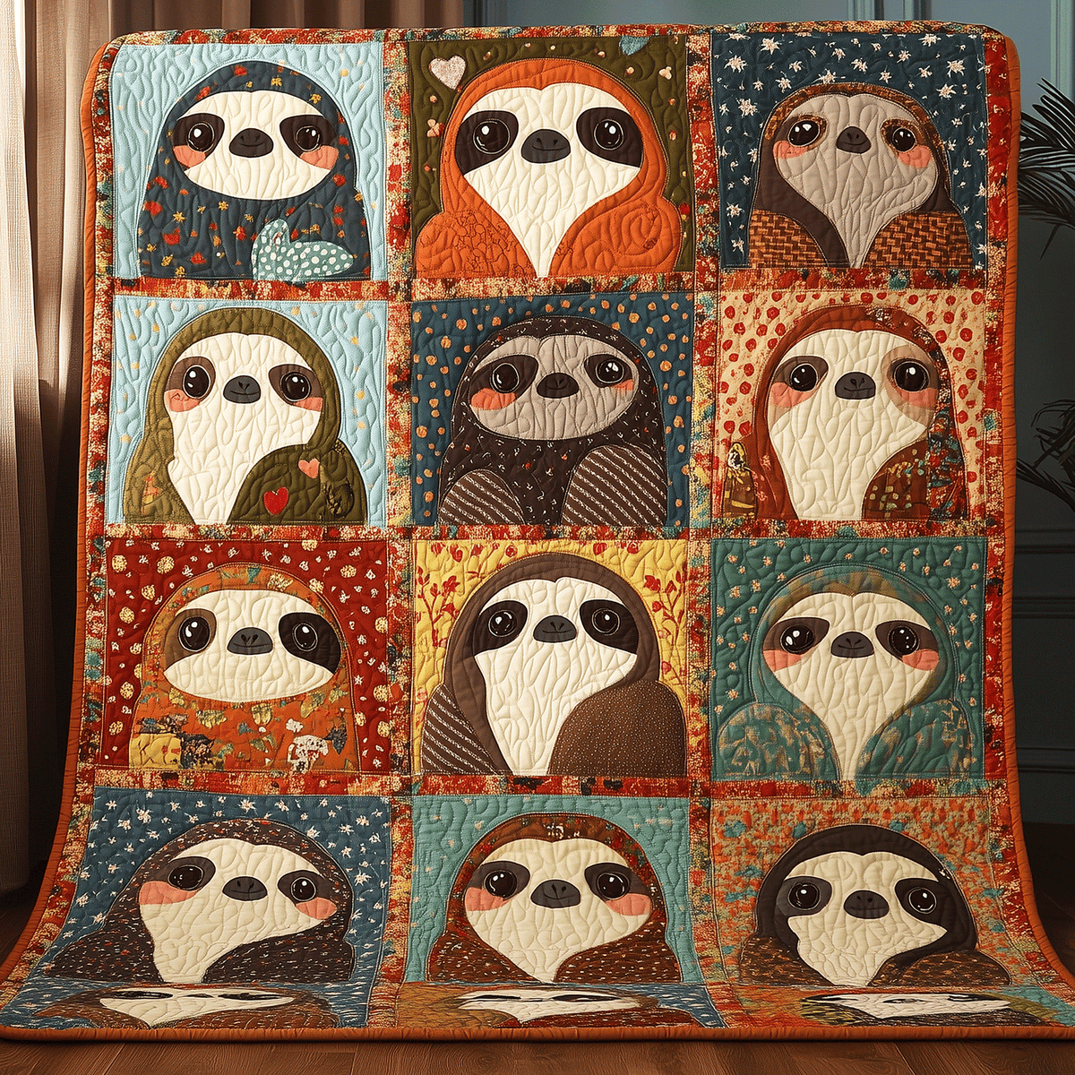 Sloth Cuddle Time Quilted Blanket