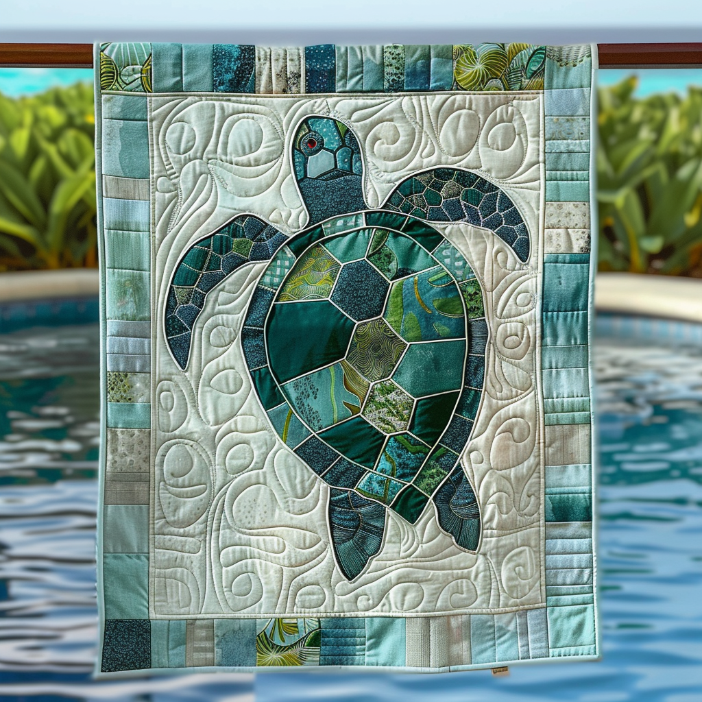 Turtle Bay Bliss Quilted Blanket