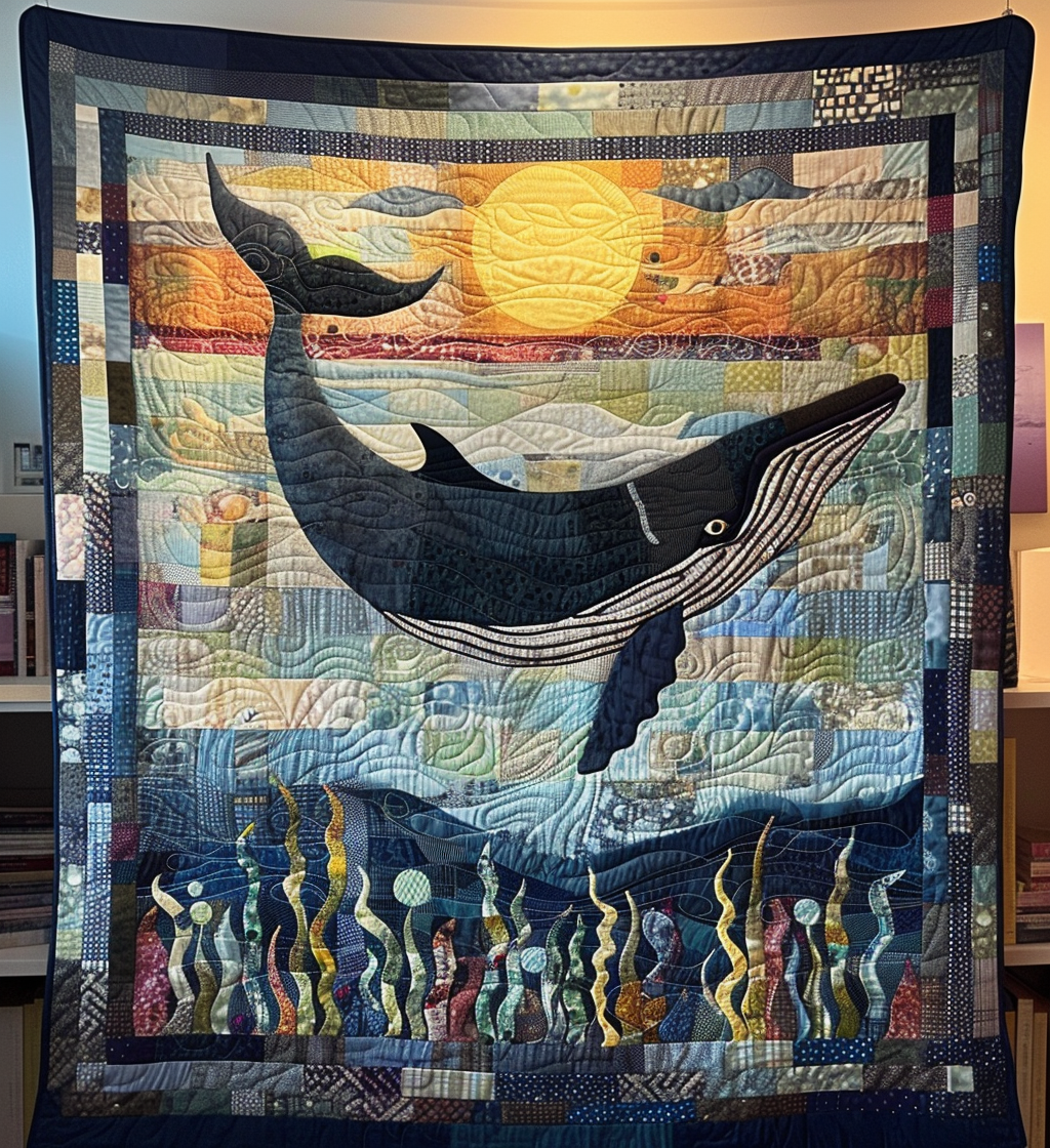 Twilight Tail Dance Quilted Blanket