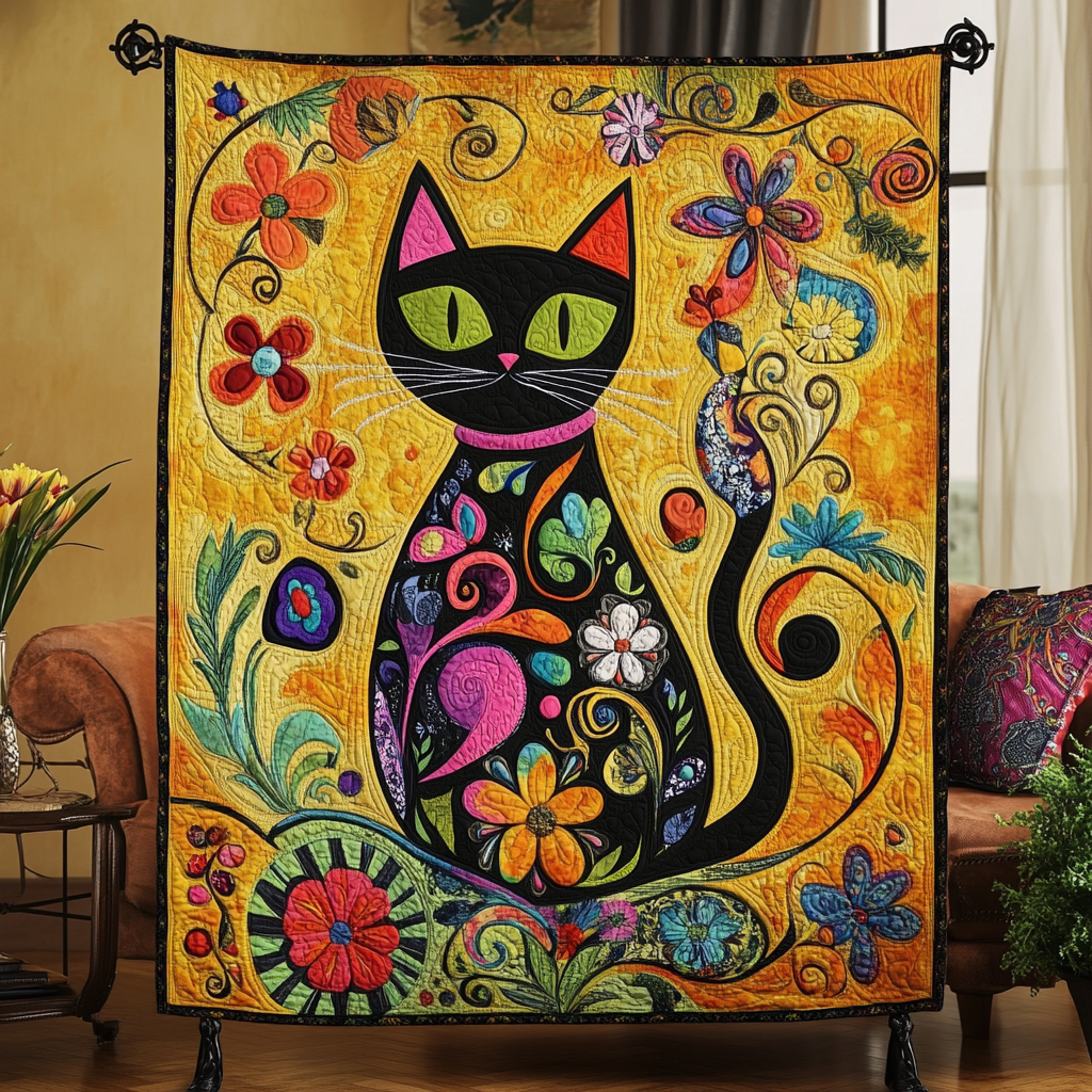 Twilight Tails Quilted Blanket