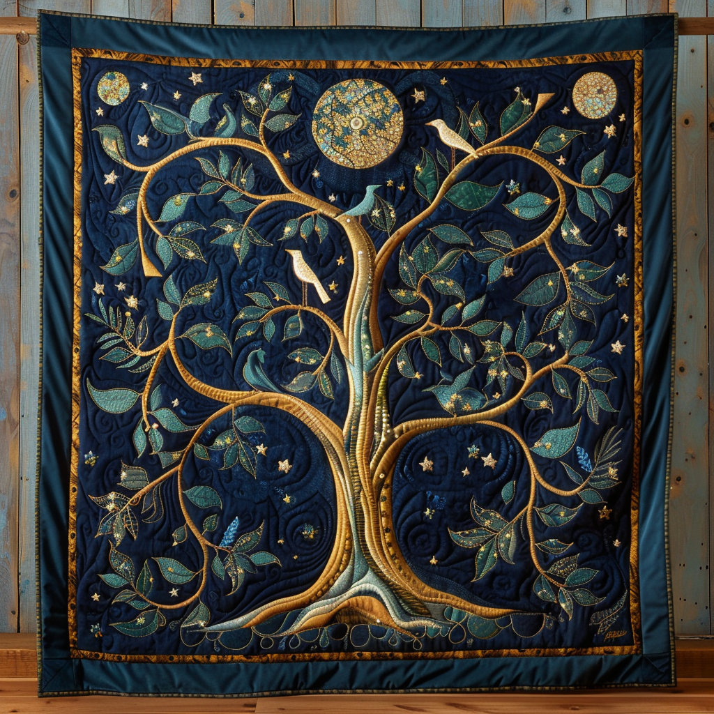 Nature's Canopy Quilted Blanket
