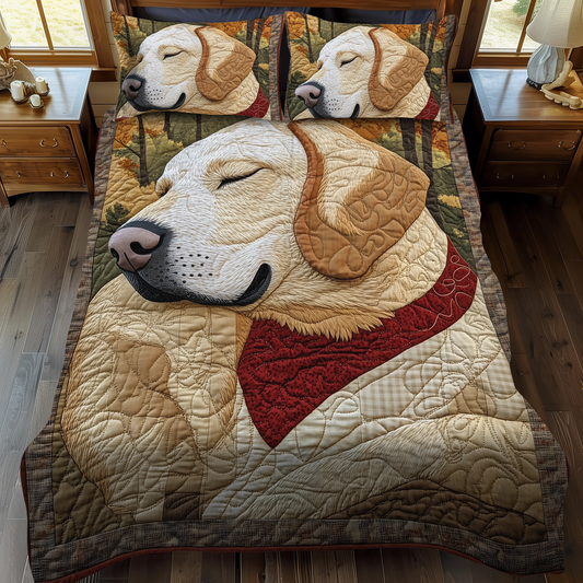 Fetch in the Fields 3-Piece Quilted Bedding Set
