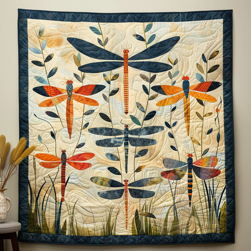 Winged Jewel Quilted Blanket