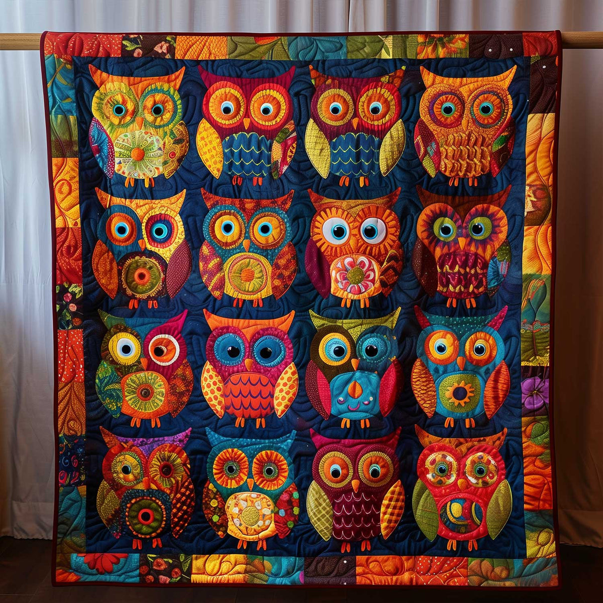 Owl's Dream Quilted Blanket