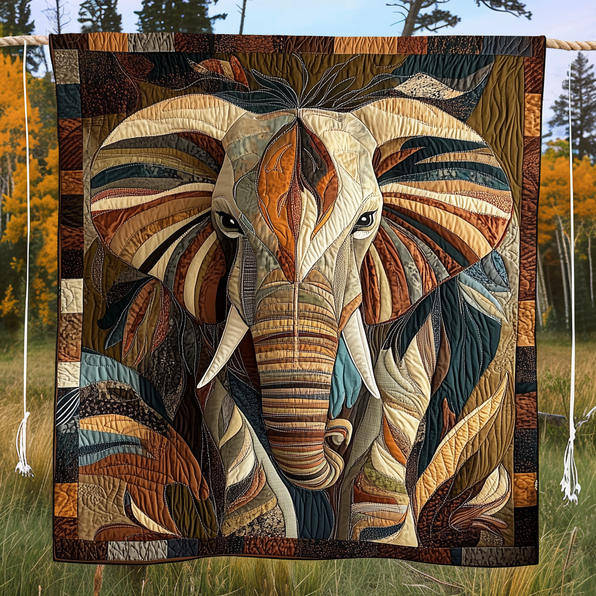 Midnight Wanderer Quilted Blanket