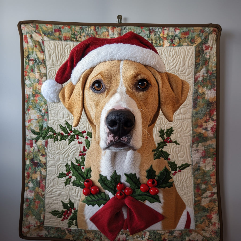 Christmas Paw Quilted Blanket
