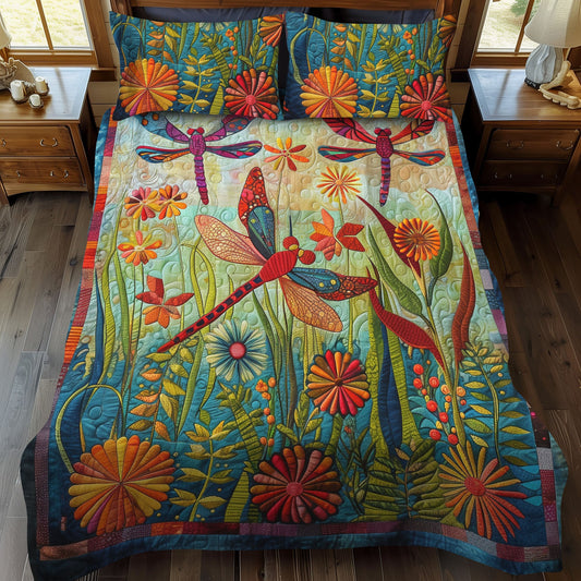 Jade Glider 3-Piece Quilted Bedding Set