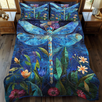 Blossom Breeze 3-Piece Quilted Bedding Set