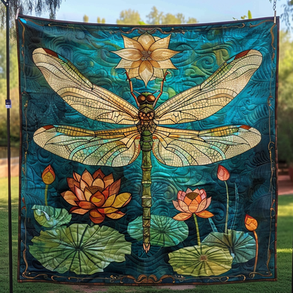 Whispering Wings Throw Quilted Blanket