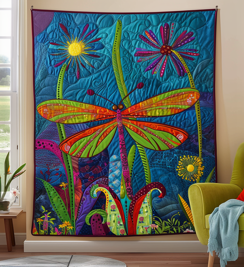 Tranquil Pond Throw Quilted Blanket