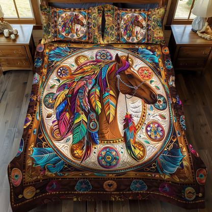 Spirit Steed 3-Piece Quilted Bedding Set