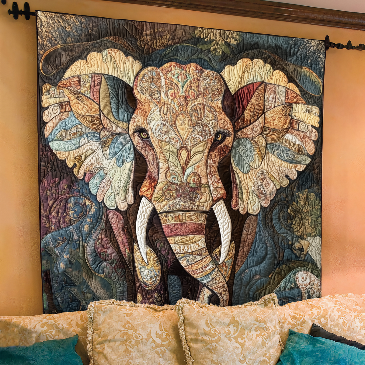 Serengeti Giants Quilted Blanket