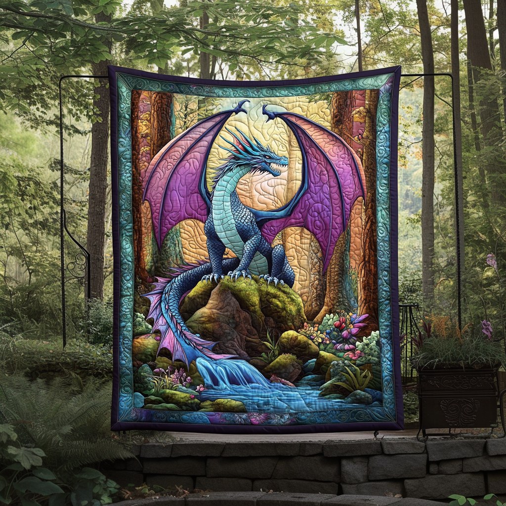 Twilight Fury Quilted Blanket