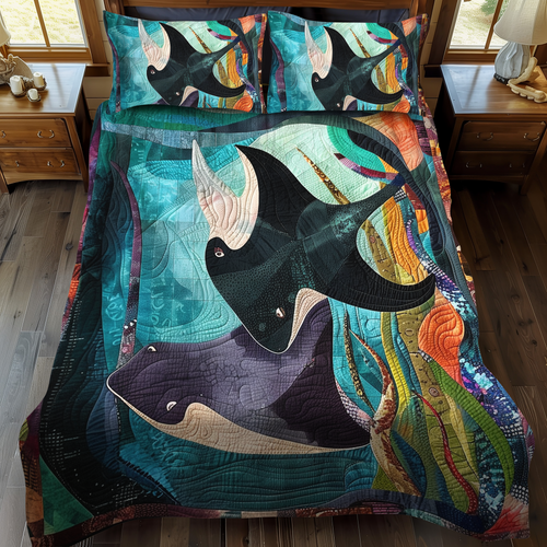 Oceanic Dreams 3-Piece Quilted Bedding Set
