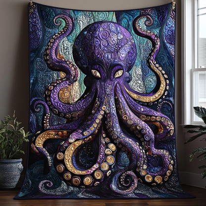 Abyssal Secrets Quilted Blanket