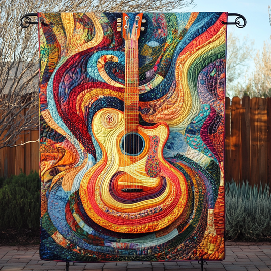 Acoustic Canvas Quilted Blanket
