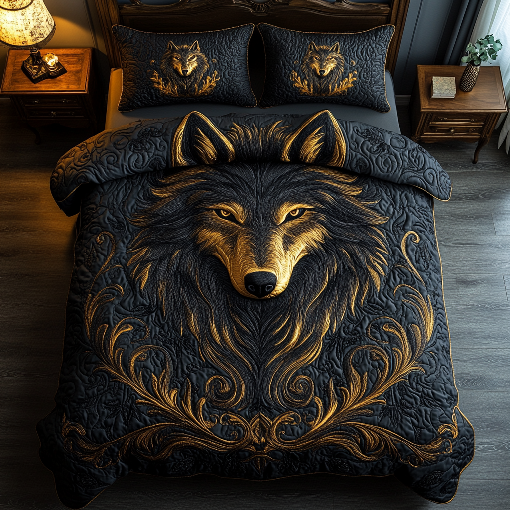 Alpha Spirit 3-Piece Quilted Bedding Set