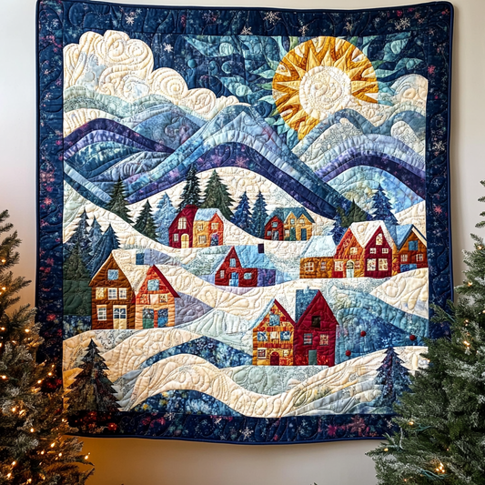 Alpine Village Charm Quilted Blanket
