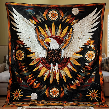 American Eagle Ceremonial Quilted Blanket