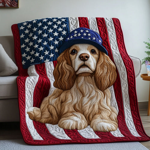 American Pup Quilted Blanket