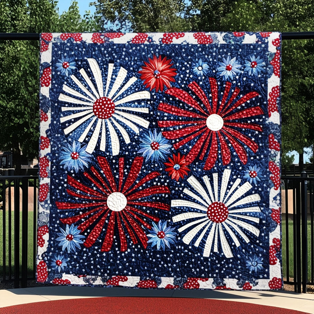 American Sparkle Quilted Blanket