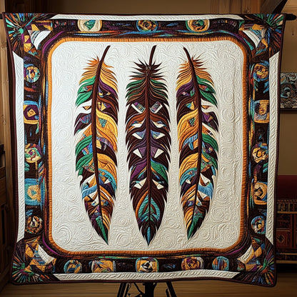 Ancestral Threads Quilted Blanket
