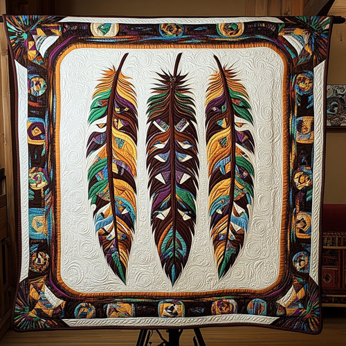Ancestral Threads Quilted Blanket