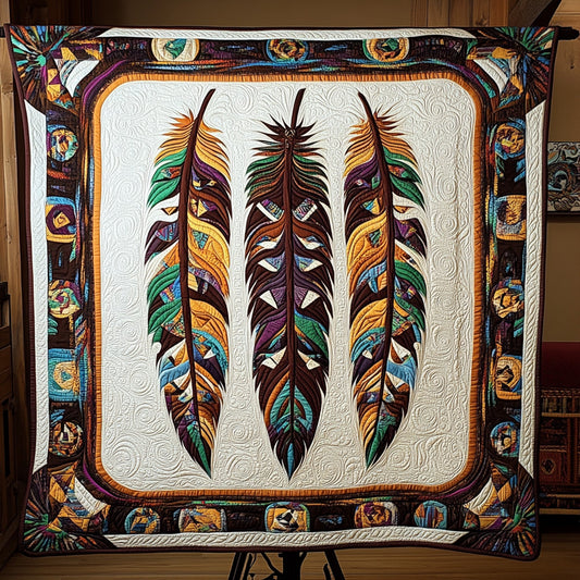Ancestral Threads Quilted Blanket