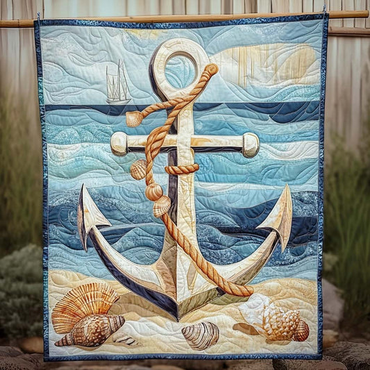 Anchor Serenity Quilted Blanket