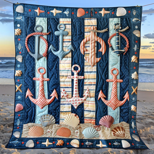 Anchored Bliss Quilted Blanket
