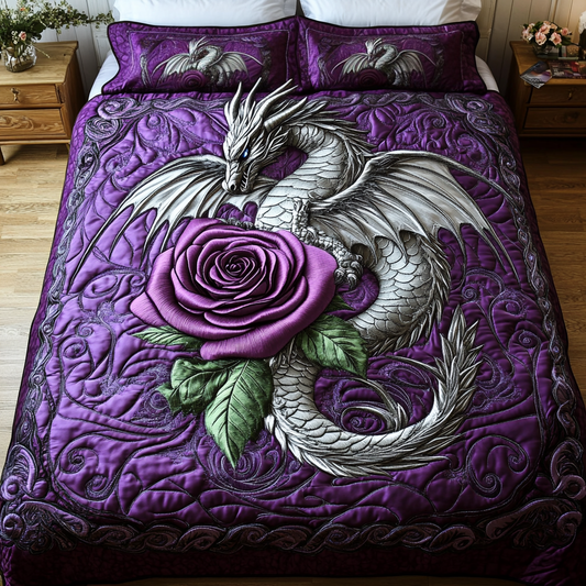 Ancient Flame 3-Piece Quilted Bedding Set