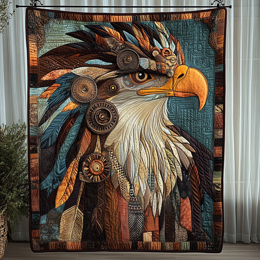 Ancient Pathways Quilted Blanket