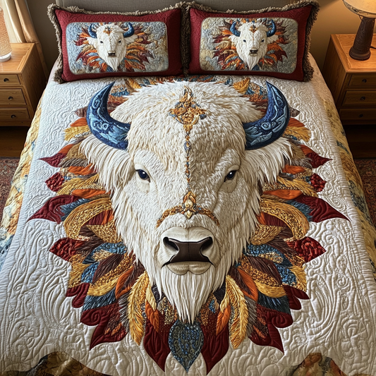 Ancient Strength 3-Piece Quilted Bedding Set