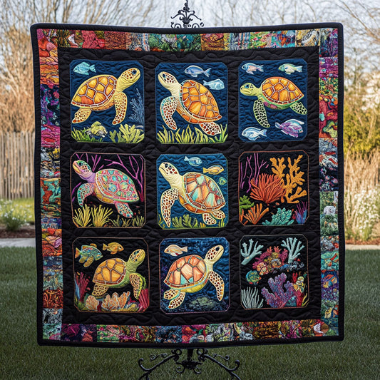 Ancient Voyager Quilted Blanket
