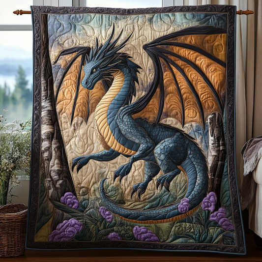 Ancient Wyrm Quilted Blanket