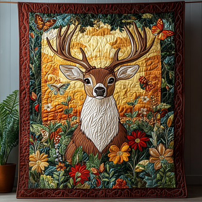 Antler Charm Quilted Blanket