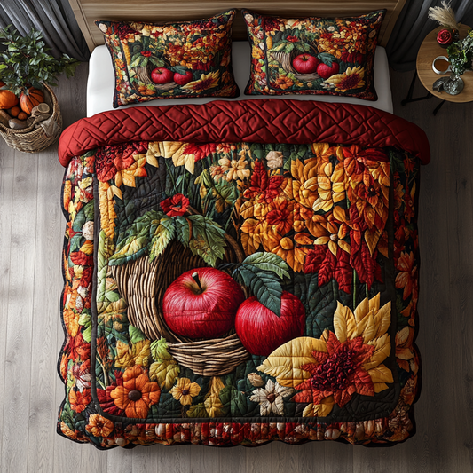 Apple Grove 3-Piece Quilted Bedding Set