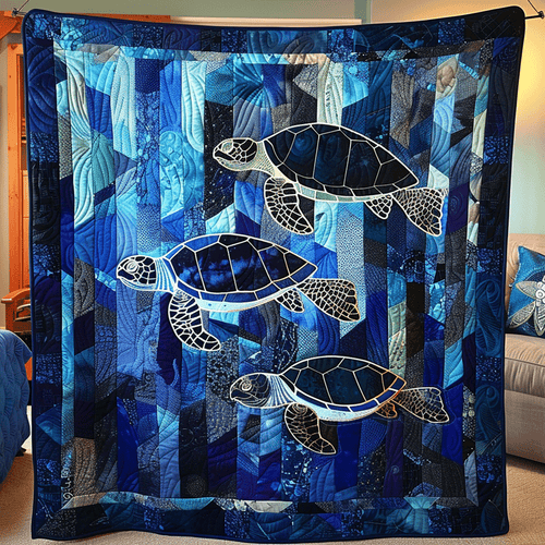 Aqua Adventure Quilted Blanket