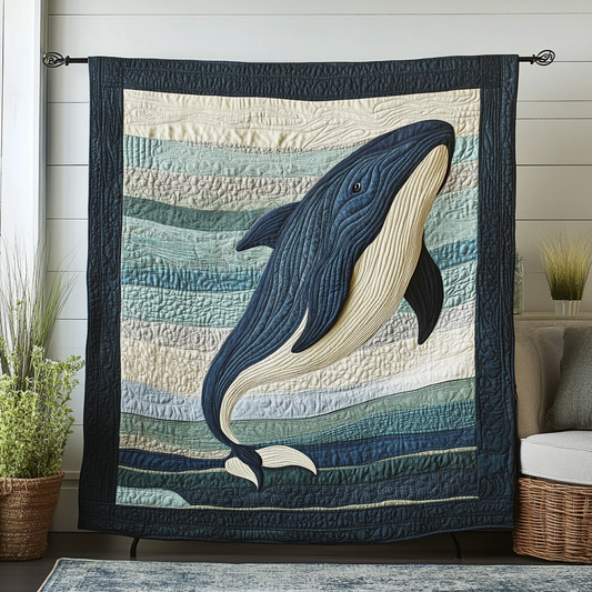 Aqua Drifter Quilted Blanket